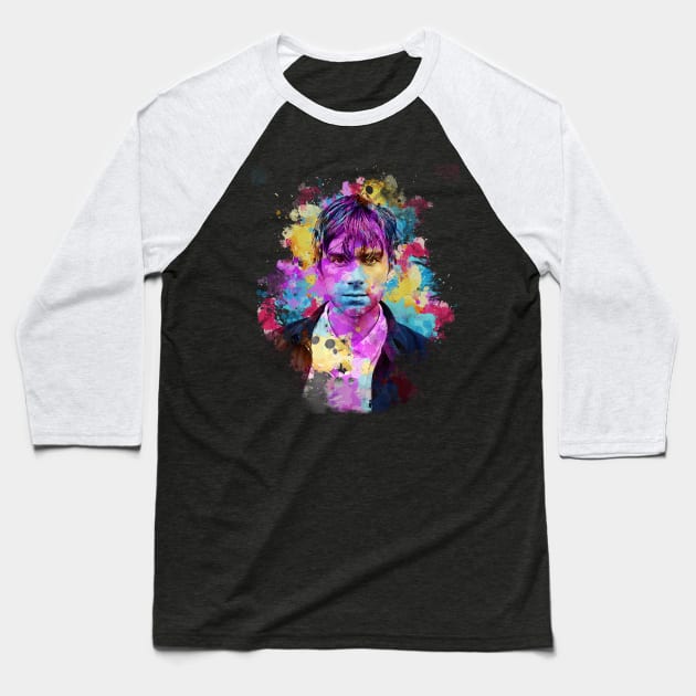 Damon Albarn - Watercolor Illustration Baseball T-Shirt by Punyaomyule